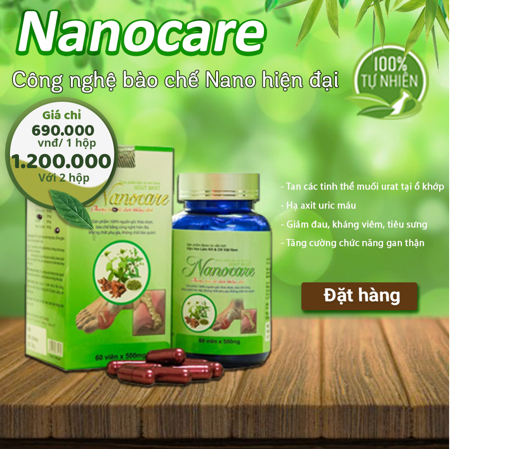 Nanocare – Sản Phẩm Điều Trị Bệnh Gout !